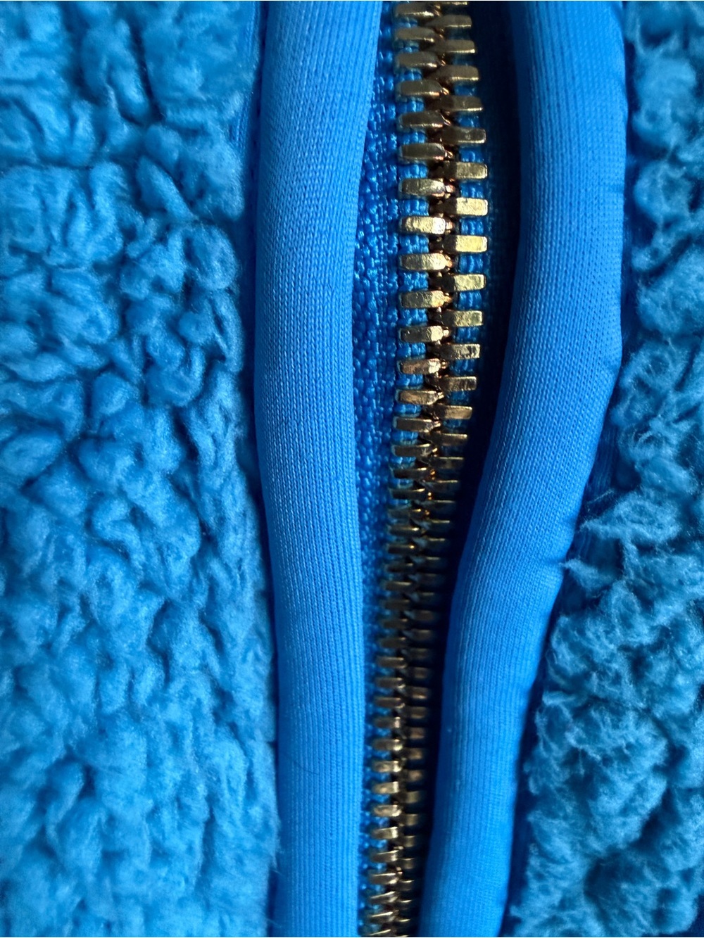 Aviator Nation Two-Tone Blue Sherpa Half-Zip Hoodie - Picture 6 of 7